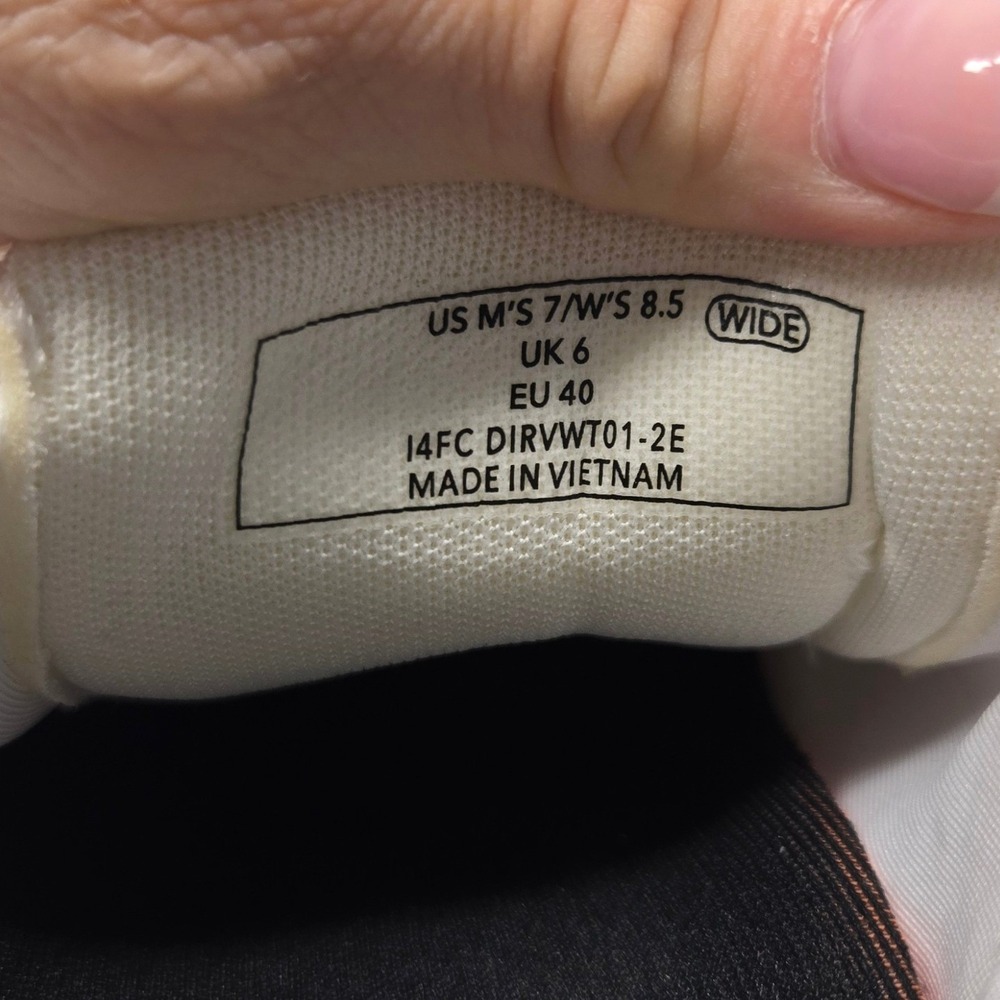Kizik Irvine Sneakers Women 8.5W Ivory White Canvas Hands Free Slip On Lace Up - Picture 6 of 9